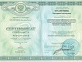 Сертификат специалиста 0127240111272 от 28.12.2013 года